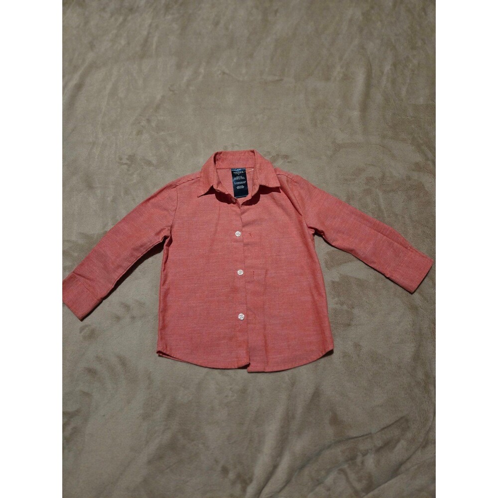 Nautica botton down long sleeve shirt size 3t